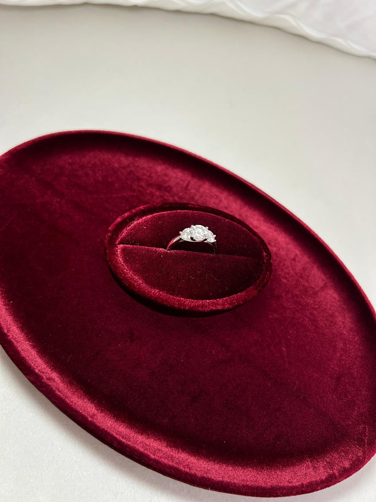 Bague Trilogie - Moissanite