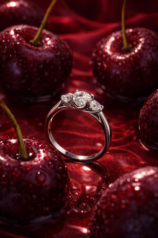 Bague Trilogie - Moissanite