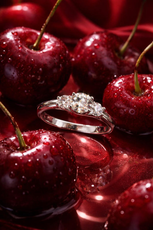 Bague Trilogie - Moissanite
