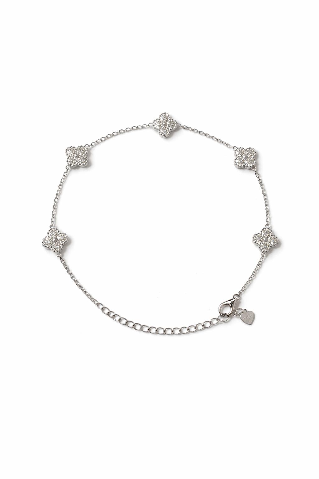 Bracelet 5 trèfles - Moissanite