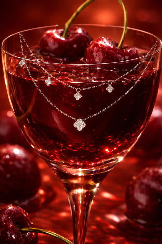 Collier Trèfle - Moissanite